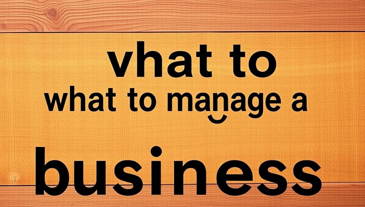 what to manage a business gscnewstown
